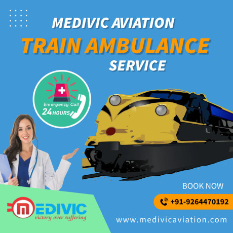 medivic-aviation-train-ambulance-service-in-delhi-with-bed-to-bed-transfer-facilities-big-0