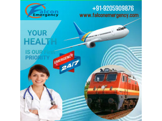 Falcon Train Ambulance in Patna is at the Service of the Patients for their Betterment