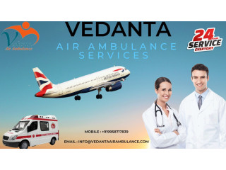 Hire Low Fare Air Ambulance Services in Purnia through Vedanta