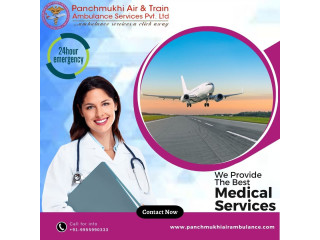Hire at Low-Cost Panchmukhi Air Ambulance Services in Delhi with Ventilator Setup