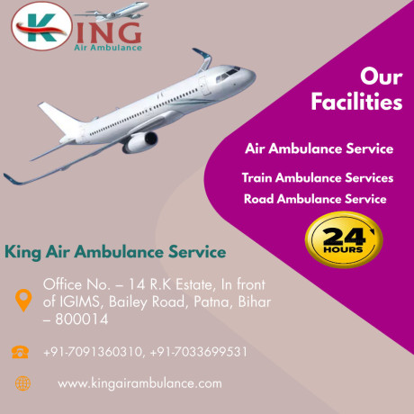 take-king-air-ambulance-in-siliguri-with-all-advanced-medical-tools-for-non-complicated-shifting-big-0