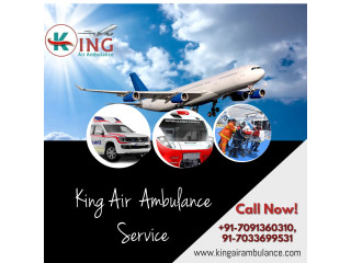 Pick Air Ambulance Services in Delhi by King with Safest Transportation