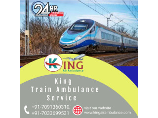 King Train Ambulance Service in Guwahati with Hi-Tech Medical Equipment