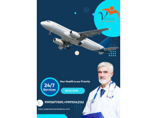 Pick Air Ambulance Service in Cooch Behar by Vedanta with Safest Bed to Bed Facilities