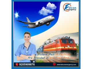 Get Falcon Train Ambulance Facilities in Delhi for Emergency Patient Shifting
