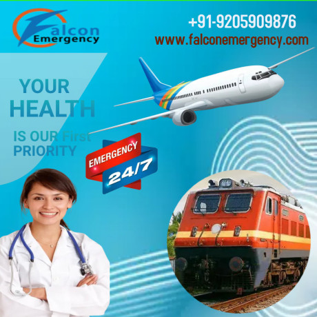 get-falcon-emergency-train-ambulance-in-patna-with-best-medical-support-team-big-0
