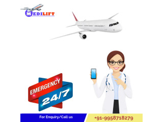 Pick Air Ambulance Services from Ranchi to Delhi by Medilift with Pre-Hospital Support