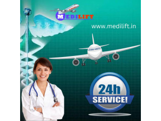 Use Right Air Ambulance in Dimapur by Medilift for Medical Shifting