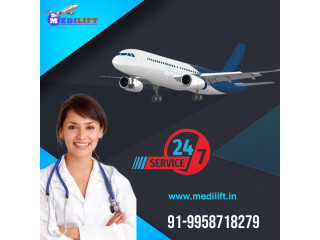 Now Avail Superb Medical Air Ambulance Service in Raigarh with Doctor by Medilift