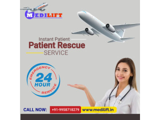 Choose Air Ambulance Service in Guwahati by Medilift for Quick Air Conveyance