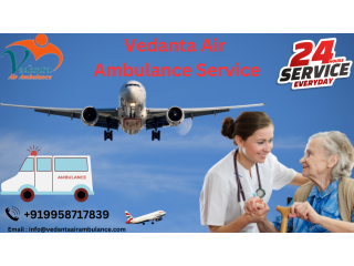 Hire Air Ambulance in Goa  with Specialized Medical Team by Vedanta