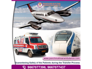Get Panchmukhi Train Ambulance in Patna for Shifting Patients with Comfort