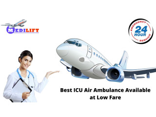 Medilift Air Ambulance Services in Siliguri with Advanced Life Support Medical Facilities