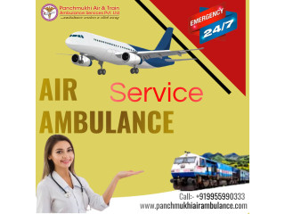 Pick Cost-Effective Panchmukhi Air Ambulance Services in Raipur with Medical Treatment