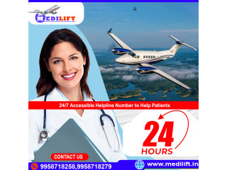 Get Air Ambulance Service in Patna by Medilift with a highly Advanced Medical Crew