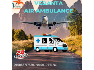Vedanta Air Ambulance Service in Shilong with Well Experience in Healthcare Facilities
