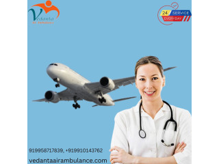 Vedanta Air Ambulance Service in Darbhanga with Finest Medical Transportation System