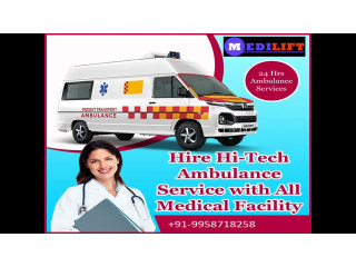 Fastest and Safest Ambulance Service in Rajendra Nagar by Medilift