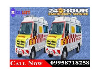 Road Ambulance in Kankarbagh by Medilift with World Class and Hi-Tech Medical Facilites at a Reasonable Cost