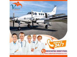 Use Full Life Support Medical Facilities through Vedanta Air Ambulance Service in Bagdogra