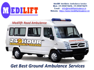 Medilft Ambulance Service in Anishabad, Patna with State-of-the-Art Medical Technology