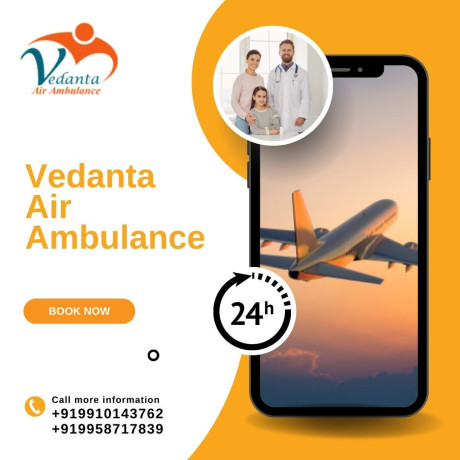 book-vedanta-air-ambulance-in-varanasi-with-superb-medical-tools-big-0