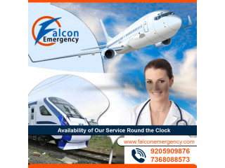 Get a 24/7 Falcon Train Ambulance in Ranchi for Shifting Patients Safely
