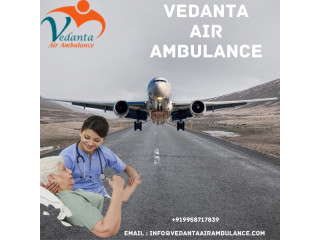 Secure Air Ambulance Service in Shilong from Vedanta with MD Doctors