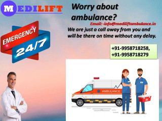Medilift Ambulance in Saguna More, Patna with World Class and Hi-Tech Medical Facilites at a Reasonable Cost
