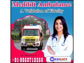 Medilift Ambulance Service in Saguna More, Patna with Hi-Tech Medical Equipment and Trained Staff
