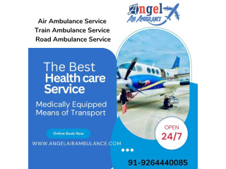 Instant Take Angel Air Ambulance from Patna with Medical Staff and All Benefits