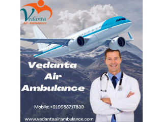 Get an Advanced Life Support System by Air Ambulance service in Jaipur  from Vedanta