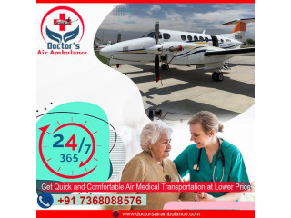 Take the Superb Medical Shifting Air Ambulance In Patna by Doctors Air Ambulance