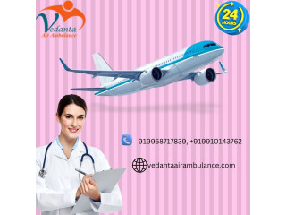 Hire Vedanta Air Ambulance Service in Dibrugarh for Life-Care Medical Equipment