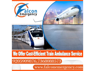 Get Low Fare Medical Train Ambulance in Kolkata by Falcon Emergency
