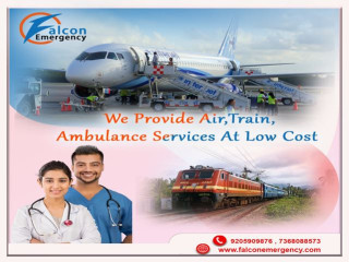Get All Time Medical Care Falcon Emergency Train Ambulance in Kolkata