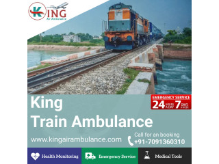 King Train Ambulance Service in Kolkata with Safe Mode of Transportation
