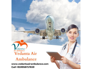 Vedanta Air Ambulance Service in Jodhpur with Sophisticated Amenity