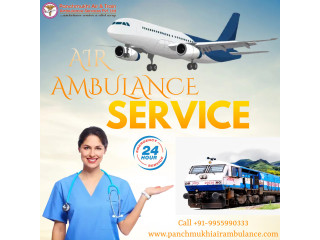 Pick Extremely Advanced Panchmukhi Air Ambulance Services in Kolkata with Medical Tools