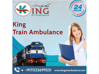 King Train Ambulance Service in Delhi with Life-Saving Medical Equipment