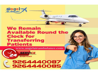 Book Extremely Advanced Air Ambulance Services in Delhi by Angel