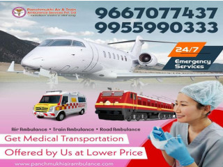 Get Reliable Low Price Train Ambulance in Guwahati by Panchmukhi