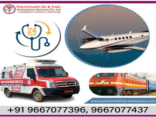 Get Panchmukhi Train Ambulance Service in Guwahati with Complete ICU Setup