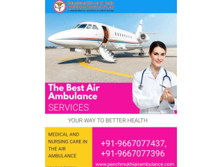 Take Well Maintained Panchmukhi Air Ambulance Services in Guwahati with Finest Medical Crew