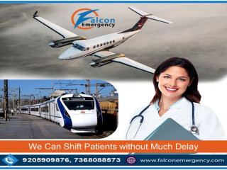 Falcon Train Ambulance in Patna - get the proper care for the patient