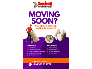 Get Packers and Movers in Begusarai by Good will With Experienced Staff
