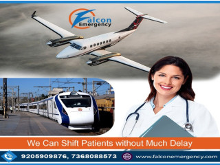 Use the Safest ICU Train Ambulance in Kolkata with Medical Facility by Falcon Emergency