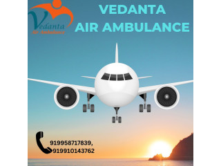 Vedanta Air Ambulance Service in Ahmedabad with Practiced Medical Crews