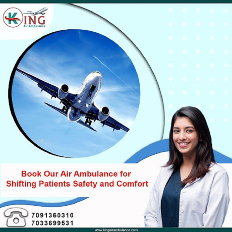 select-air-ambulance-service-in-sri-nagar-by-king-with-hi-class-medical-facilities-big-0