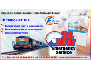 Falcon Train Ambulance in Ranchi is Presenting Medical Transportation at Lower Cost